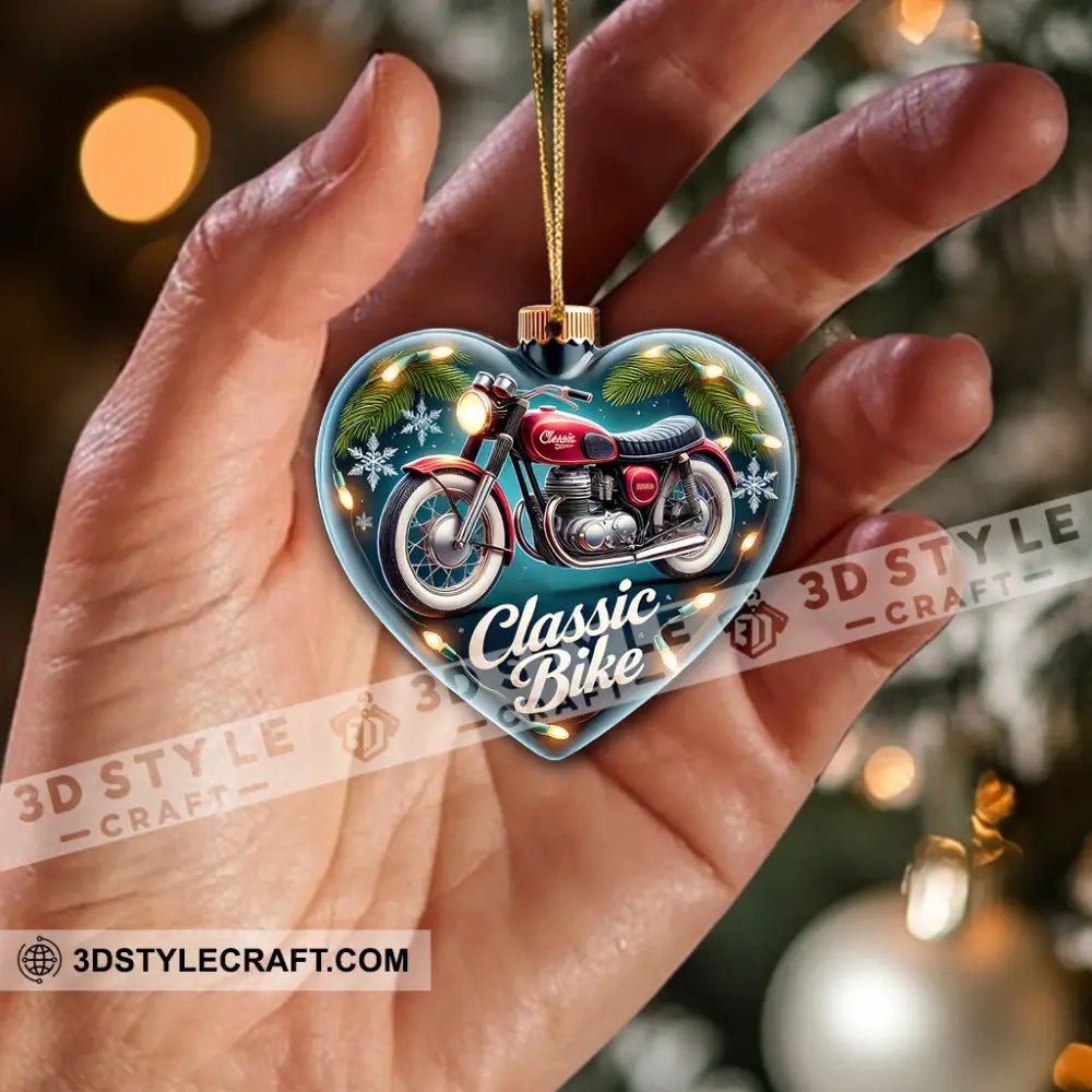 Custom Name Classic Bike Ornament Christmas Gift For Lover