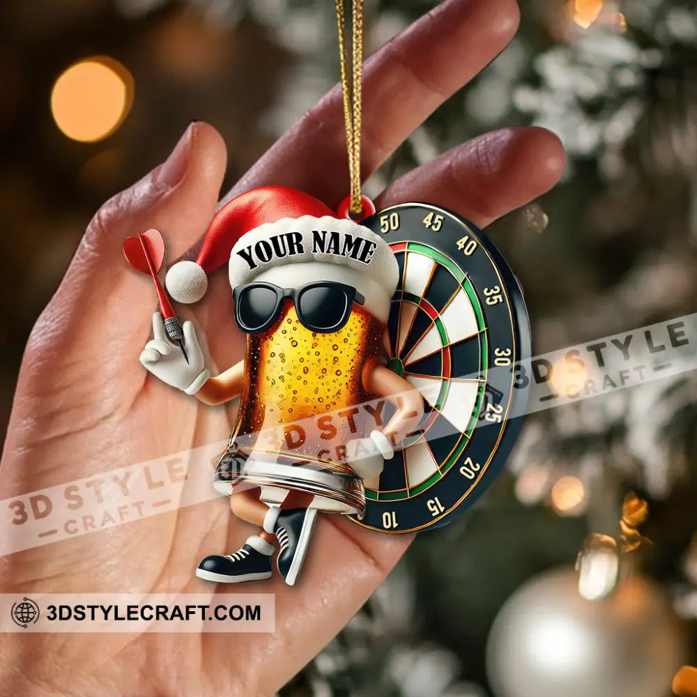 Custom Name Dart Ornament Lover Christmas Decoration