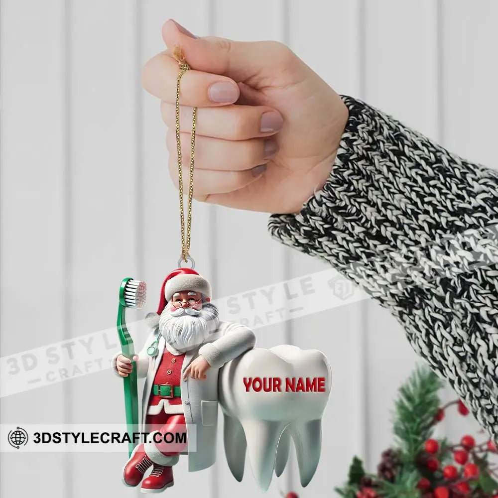 Custom Name Dentist Ornament Christmas Gift