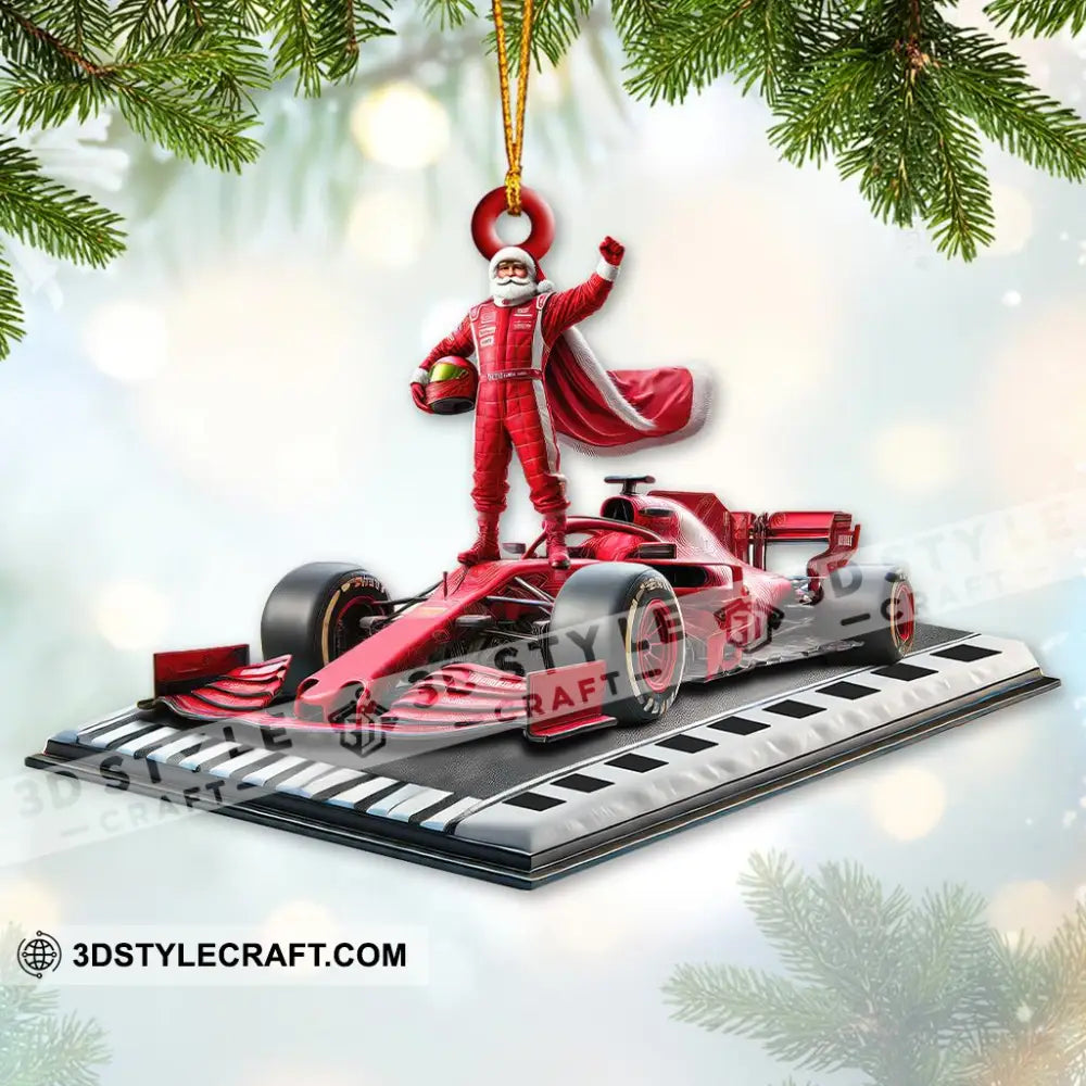 Custom Name Formula Racing Ornament Christmas Decoration