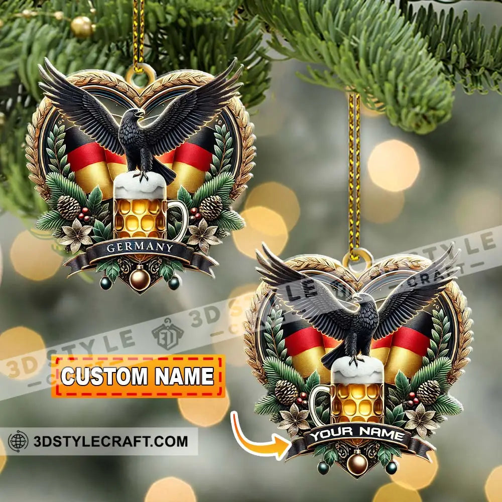 Custom Name Germany Ornament Christmas Gift For Lover