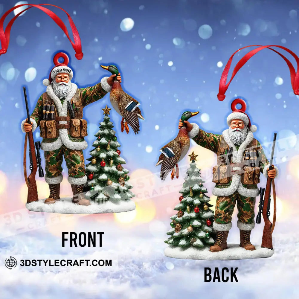 Custom Name Hunting Ornament Christmas Gift For Animal Hunter