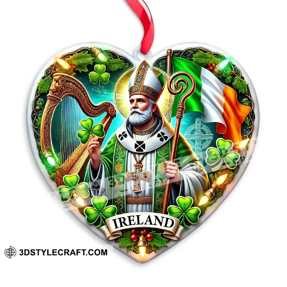 Custom Name Ireland Ornament Christmas Gift For Lover 3.54’’ / 1