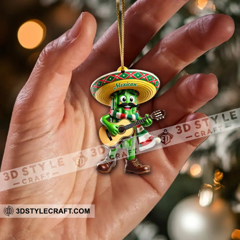 Custom Name Mexican Ornament Mexico Christmas Gift For Lover