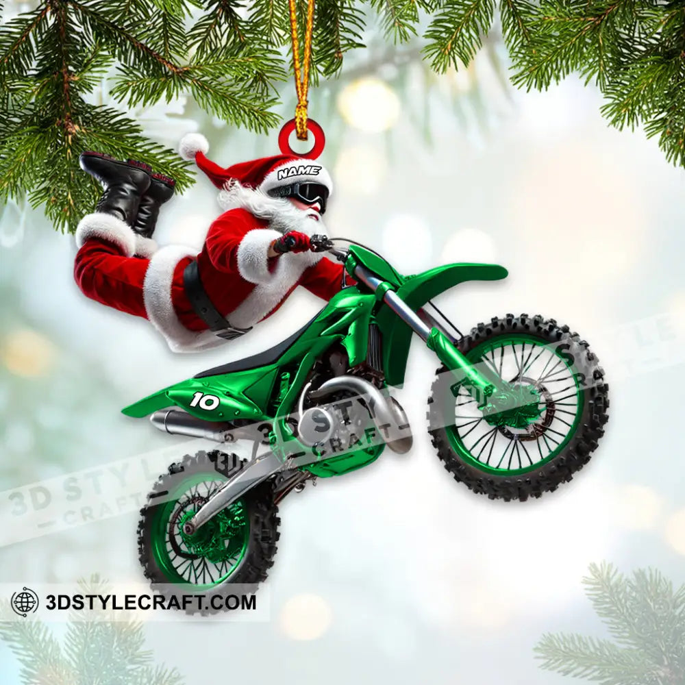 Custom Name Motocross Ornament Lover Christmas Gift