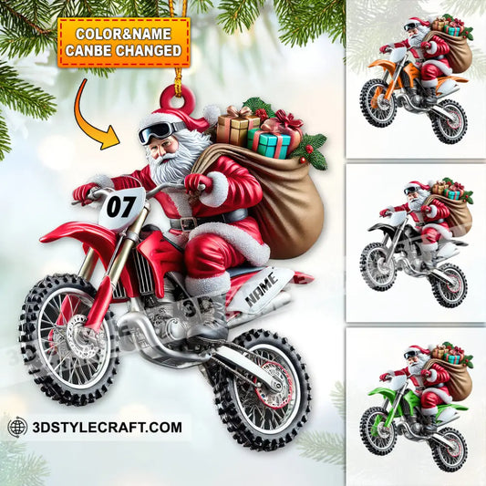 Custom Name Motocross Ornament Lover Christmas Gift