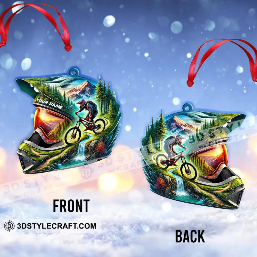 Custom Name Mountain Bike Ornament Lover Christmas Gift