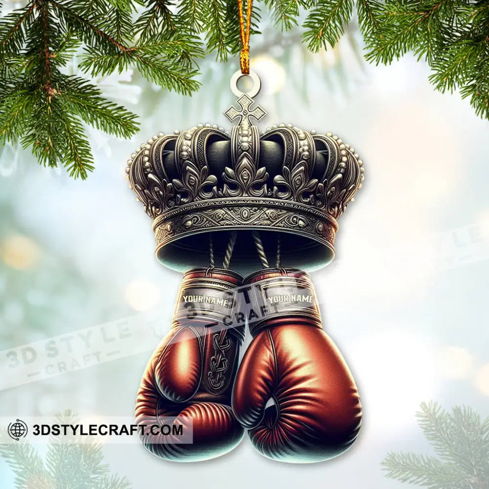 Custom Name Ornament Boxing Player