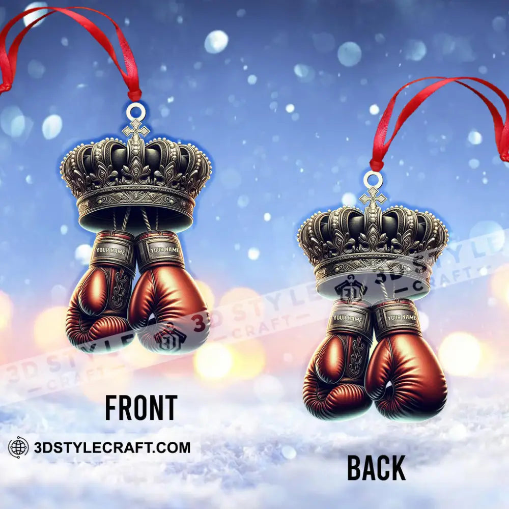 Custom Name Ornament Boxing Player