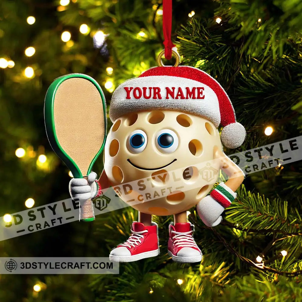 Custom Name Pickleball Ornament Lover Christmas Gift