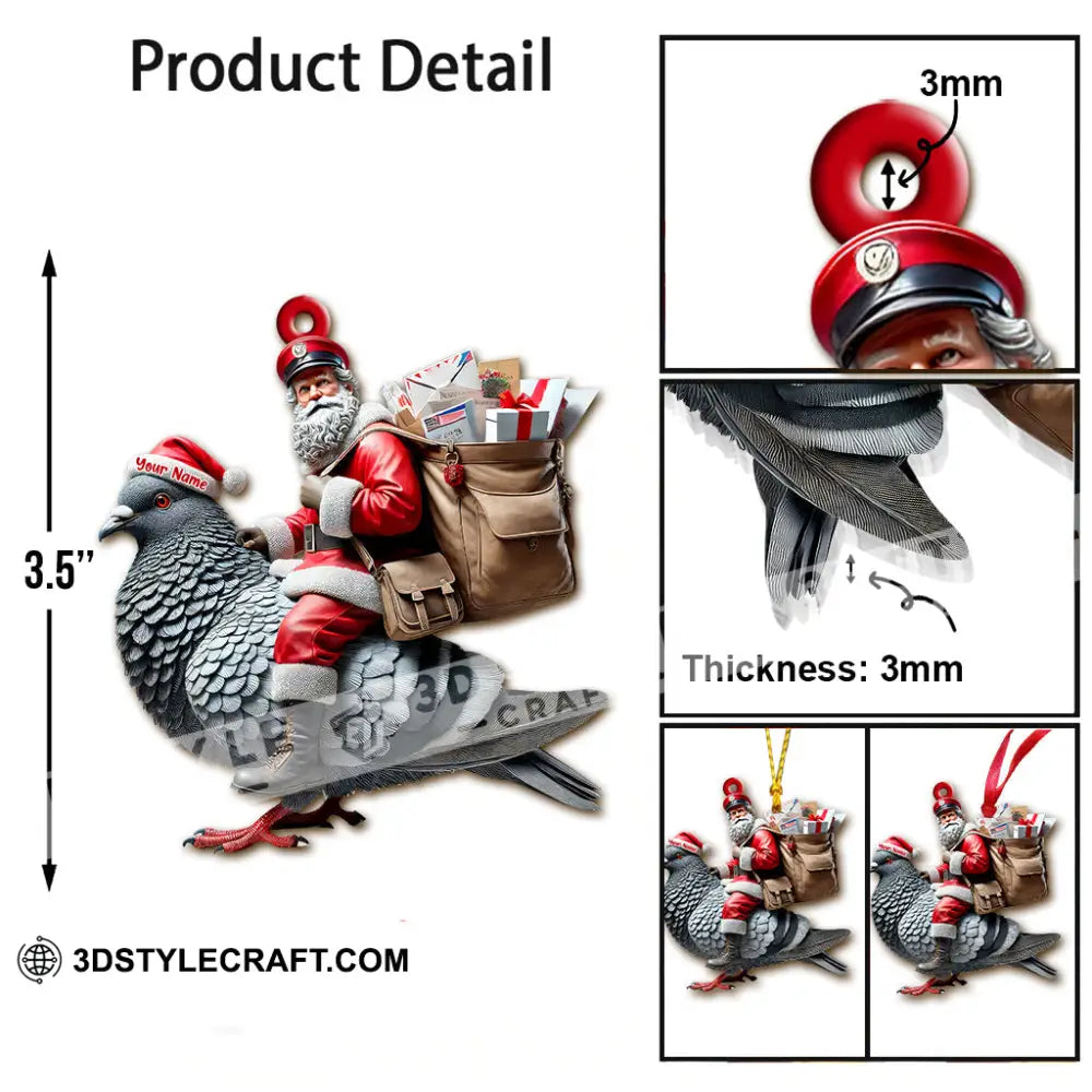 Custom Name Postman Ornament Christmas Gift