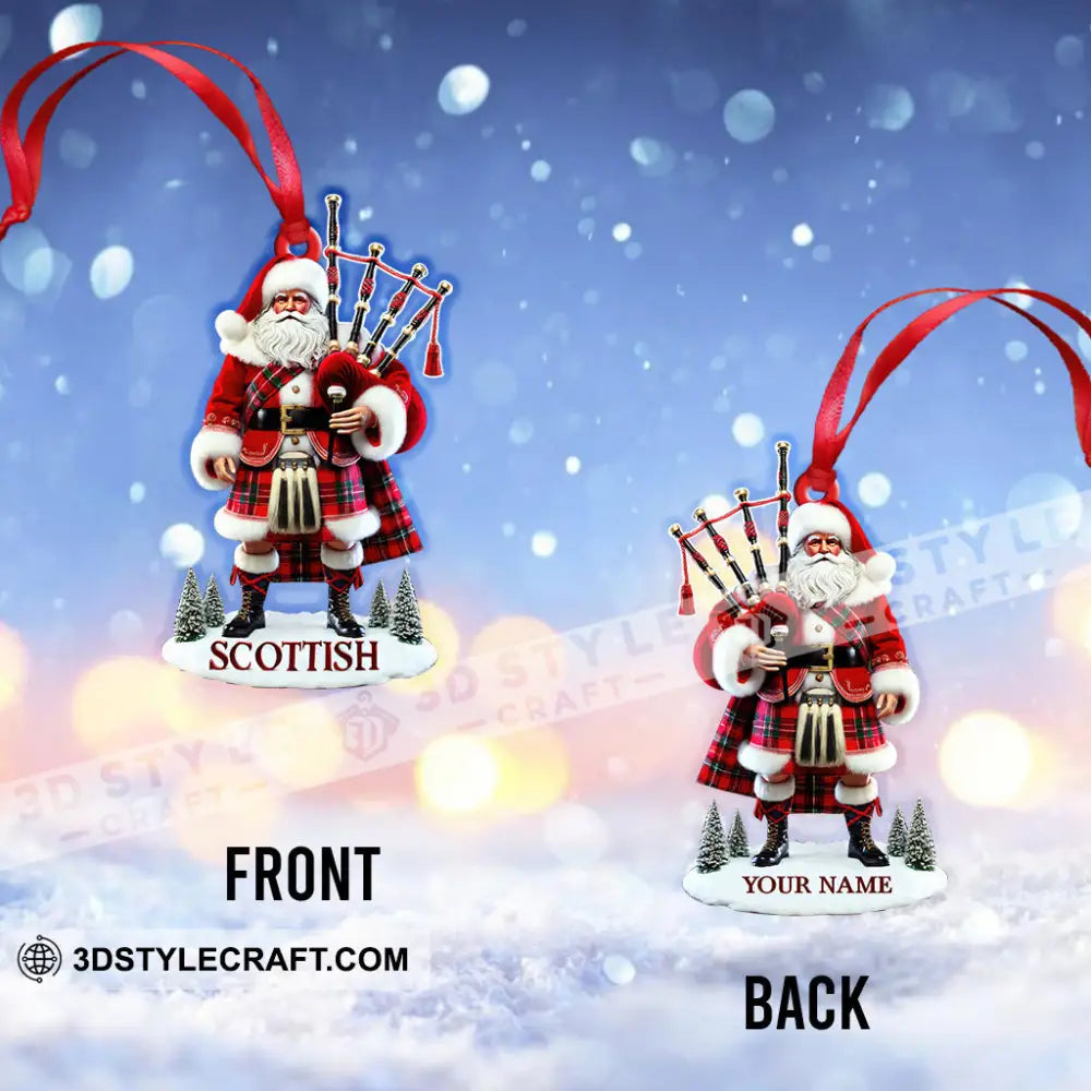 Custom Name Scotland Ornament Christmas Gift For Lover