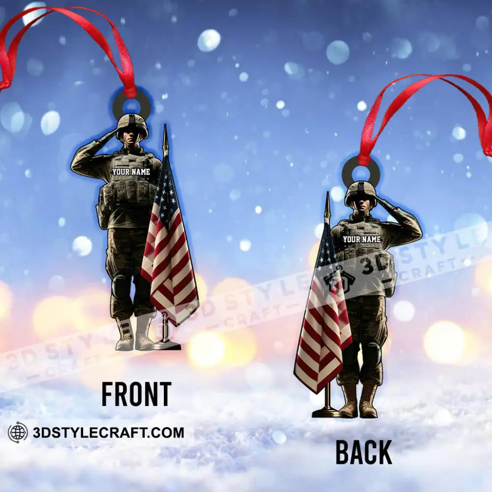 Custom Name Swat Ornament Gift For Swat Police