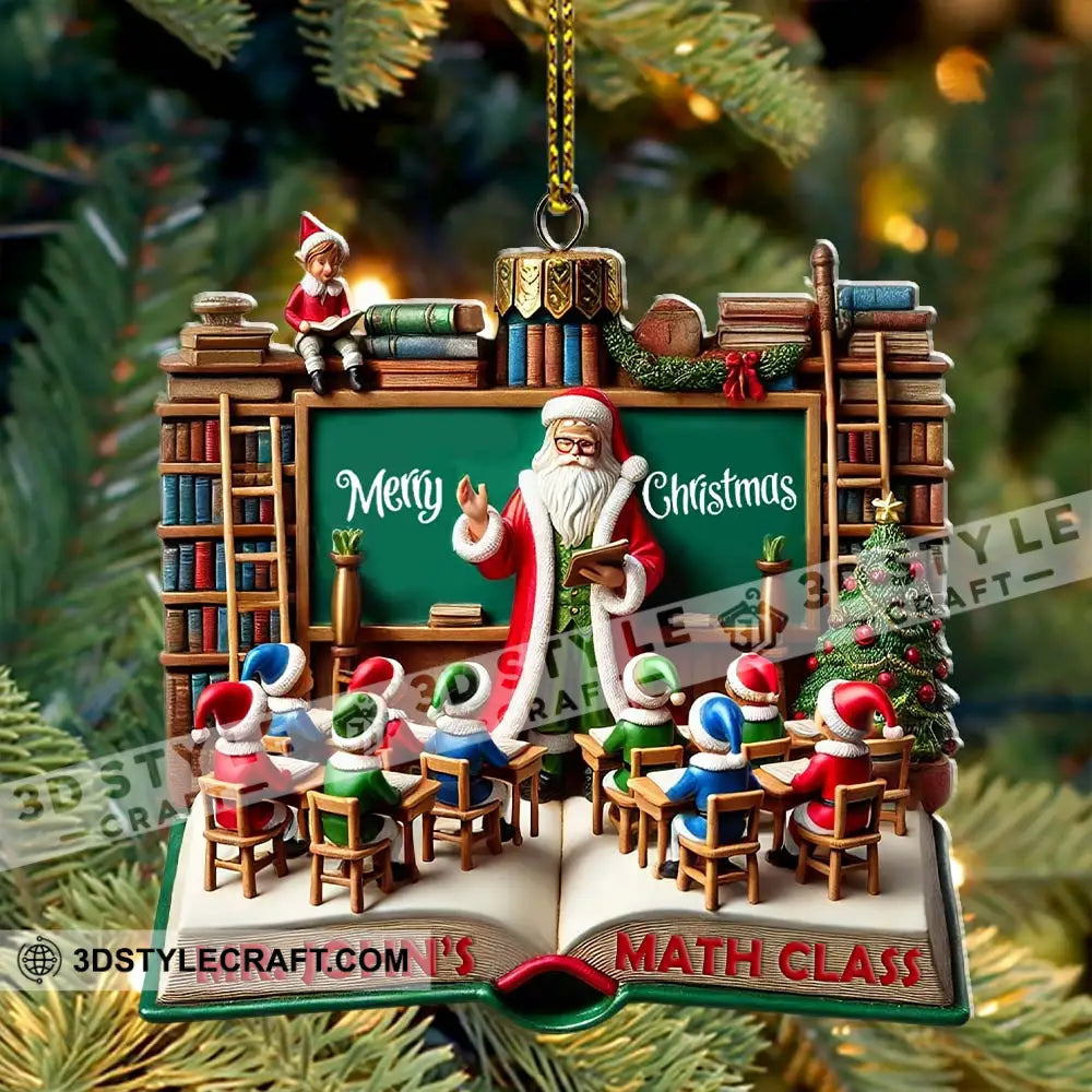 Custom Name Teacher Ornament Christmas Decoration