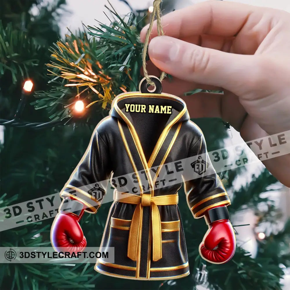 Custom Ornament Boxing Robe Christmas Decor