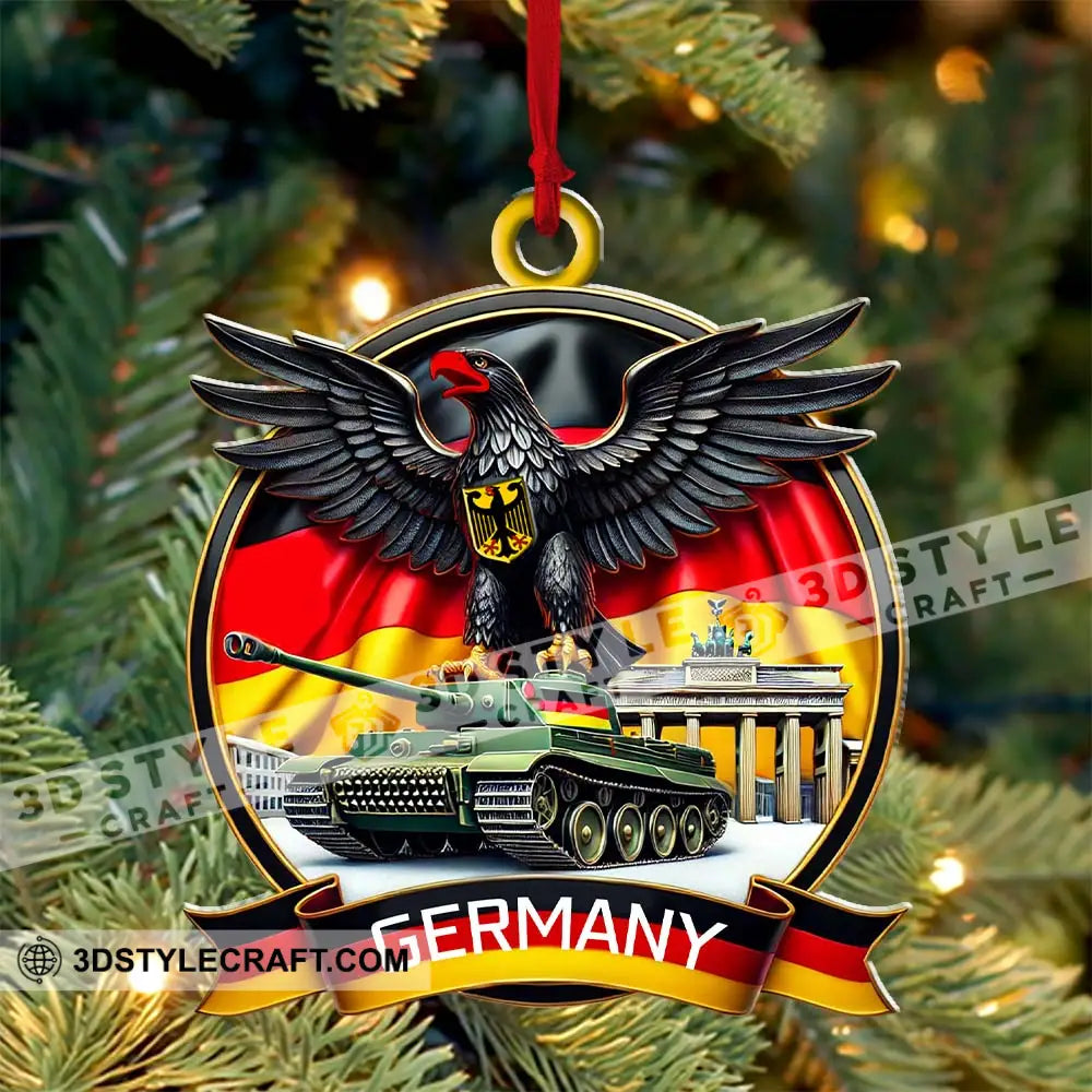 Custom Ornament Germany Logo Christmas Decor