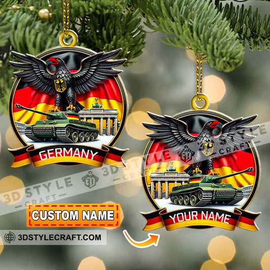 Custom Ornament Germany Logo Christmas Decor 3.54’’ / 1