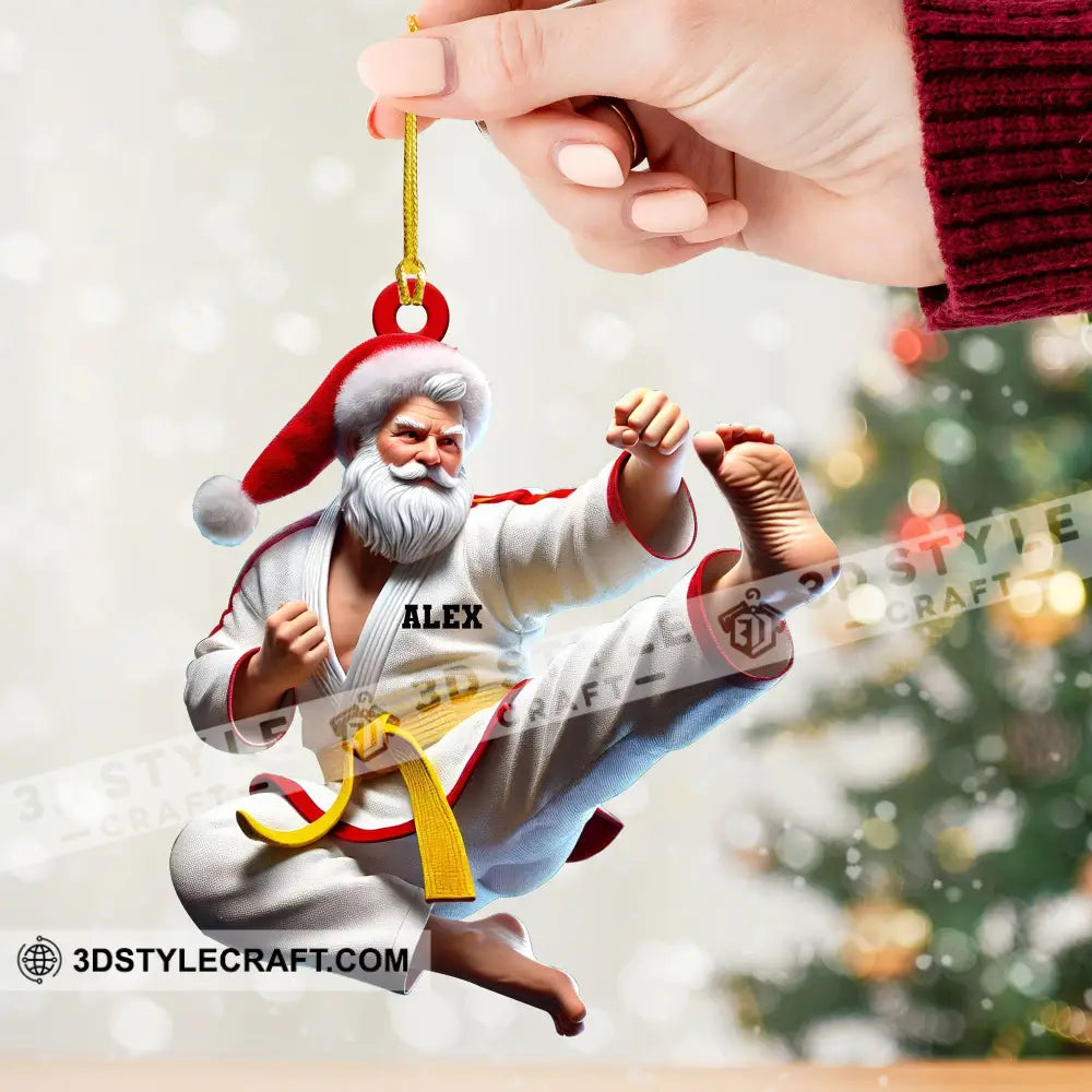 Custom Ornament Judo Santa Christmas Decor