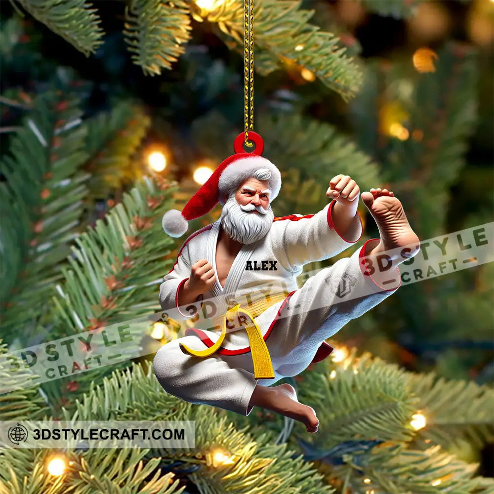 Custom Ornament Judo Santa Christmas Decor