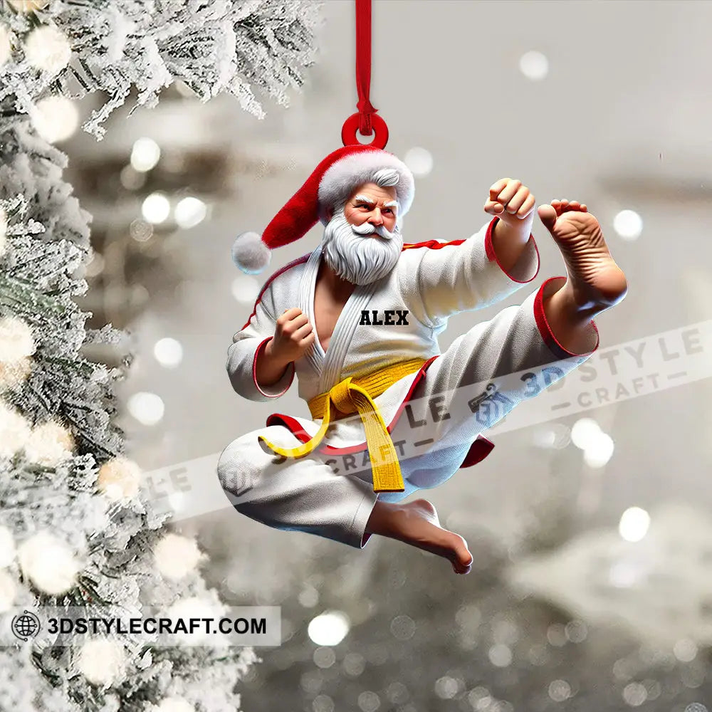 Custom Ornament Judo Santa Christmas Decor