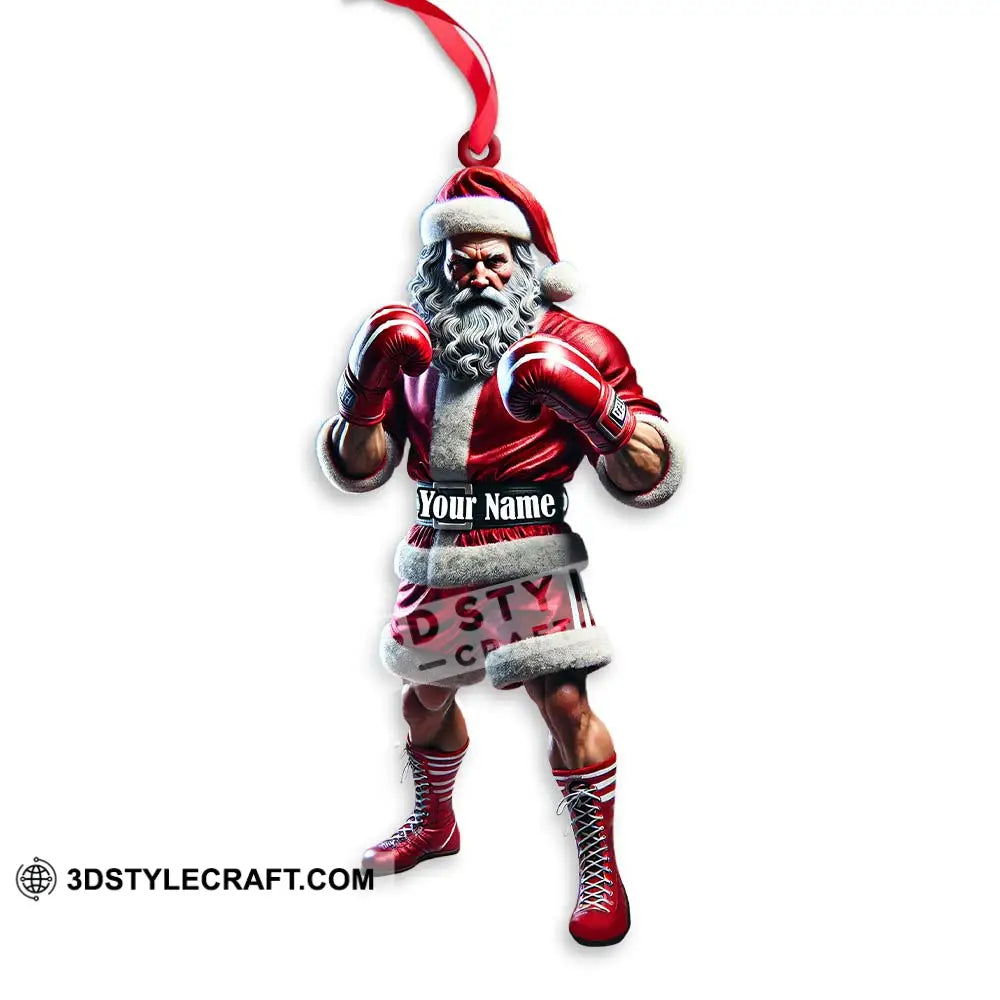 Custom Ornament Santa Boxing Christmas Decor