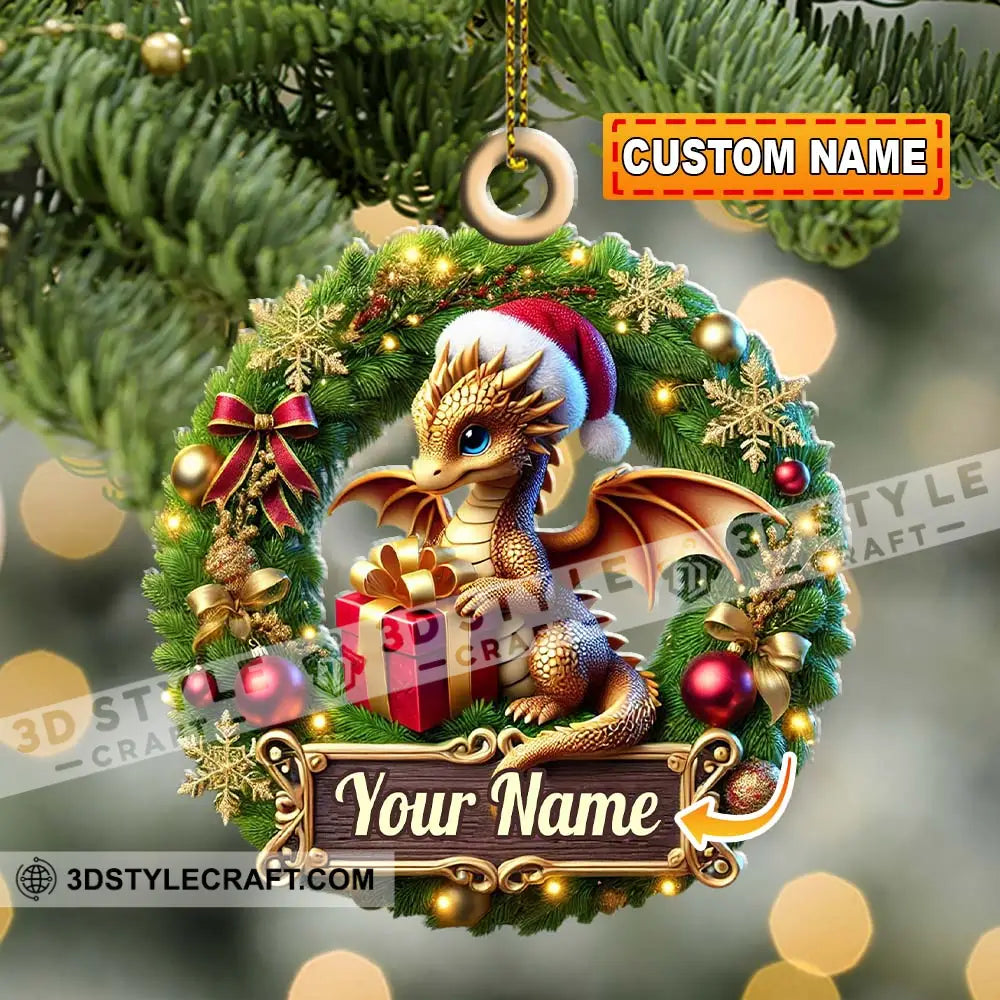 Custom Ornament Small Dragon Christmas Decor 3.54’’ / 1