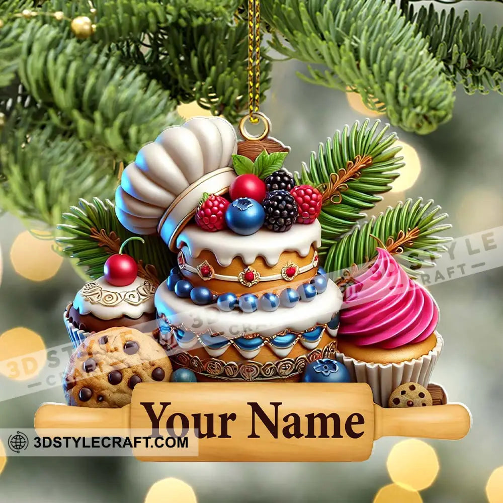 Custom Ornament Sweet Cakes Christmas Decor