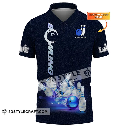 Custom Unisex Shirt Bowling Polo T-Shirt For Lovers / S