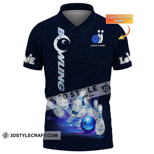 Custom Unisex Shirt, Bowling Polo Shirt, Bowling T-Shirt, Shirt For Bowling Lovers style option 1