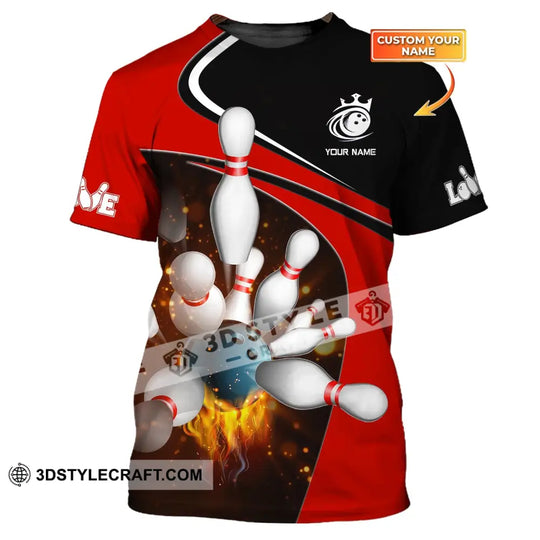 Custom Unisex Shirt, Bowling T-Shirt, Bowling Polo, Bowling Shirt, Shirt For Bowling Lovers style option 1