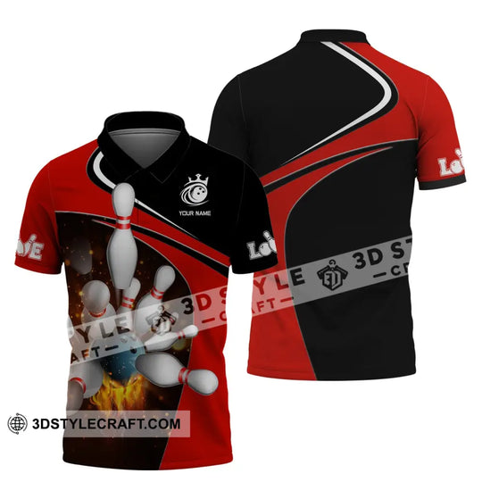 Custom Unisex Shirt, Bowling T-Shirt, Bowling Polo, Bowling Shirt, Shirt For Bowling Lovers style option 3