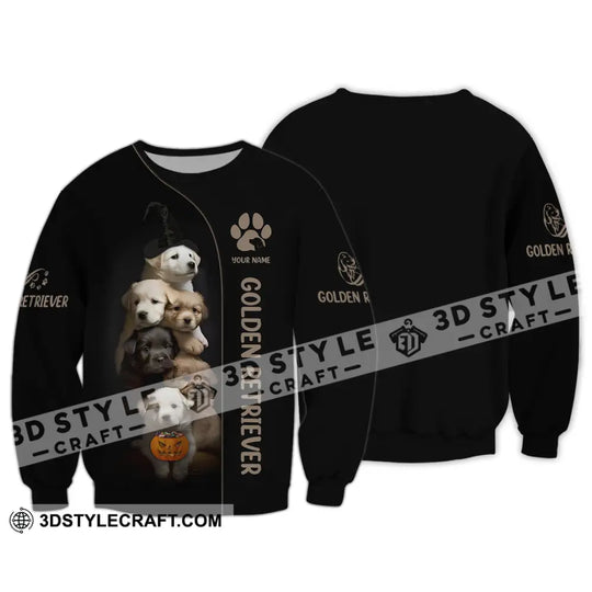 Custom Unisex Shirt, Golden Retriever Halloween T-Shirt, Halloween Hoodie, Pet Shirt Halloween style option 3