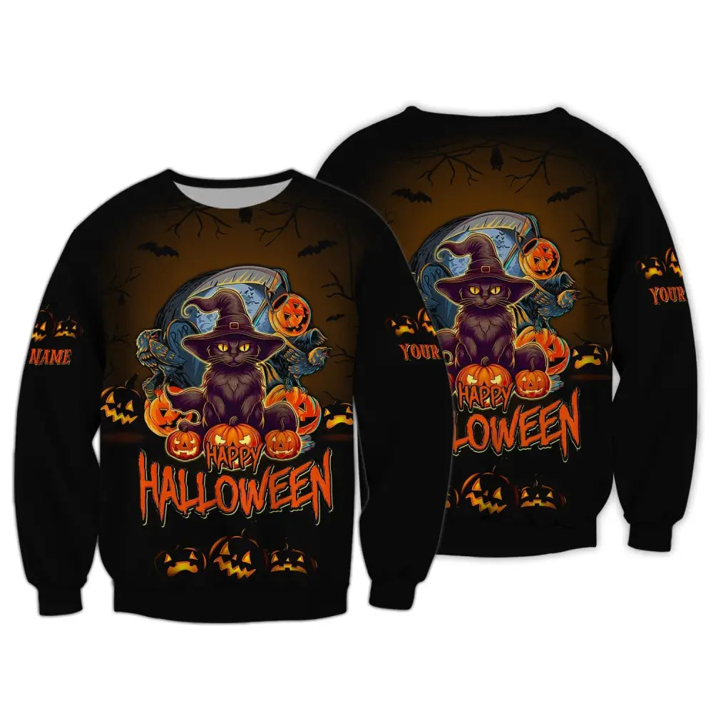 Custom Unisex Shirt Halloween T-Shirt Hoodie For Long Sleeve / S
