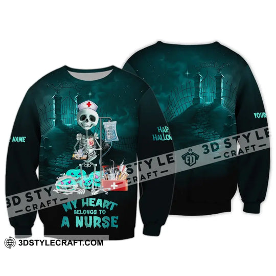 Custom Unisex Shirt, Nurse Halloween T-Shirt, Halloween Hoodie, Shirt For Halloween style option 3