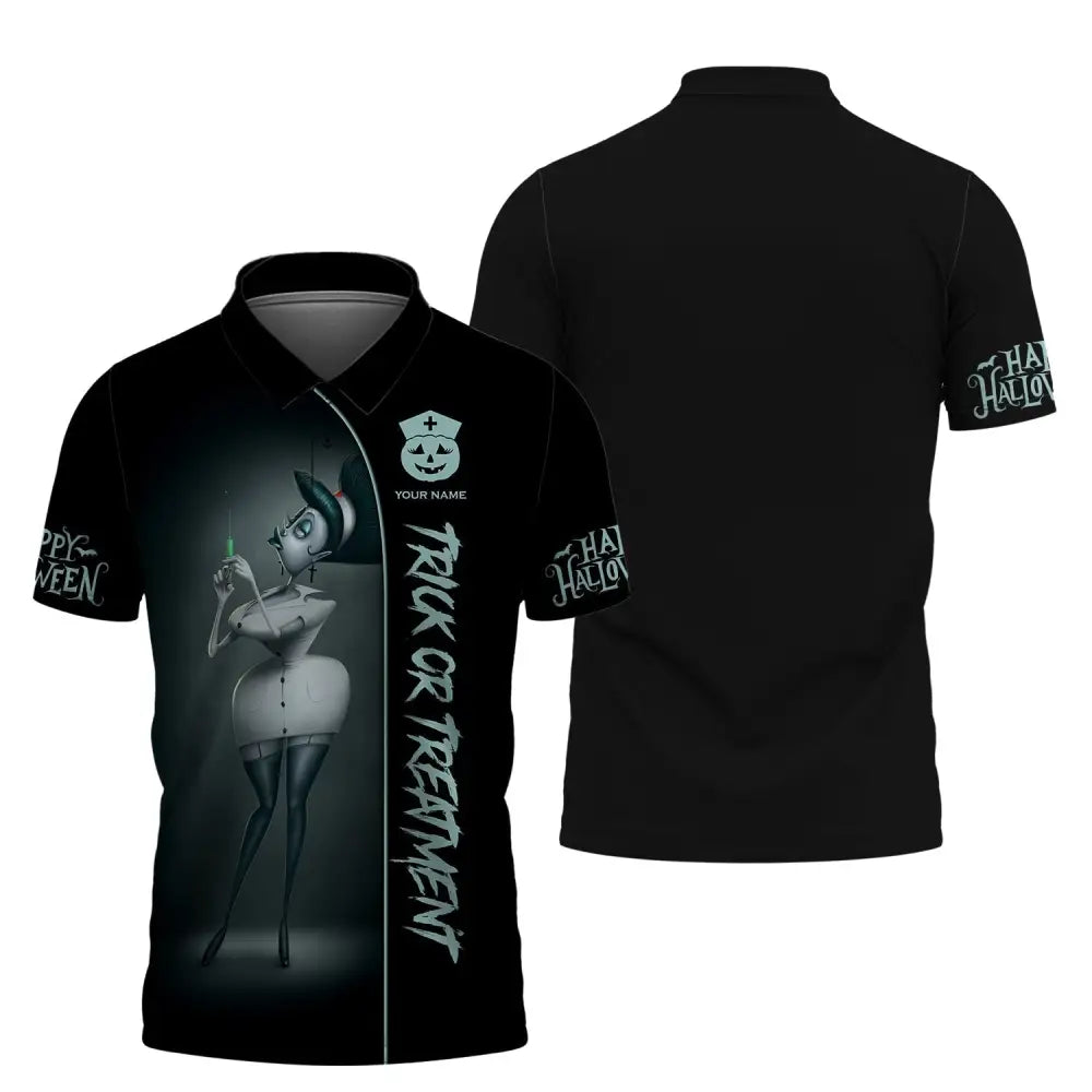 Custom Woman Shirt Nurse Halloween T-Shirt Hoodie For