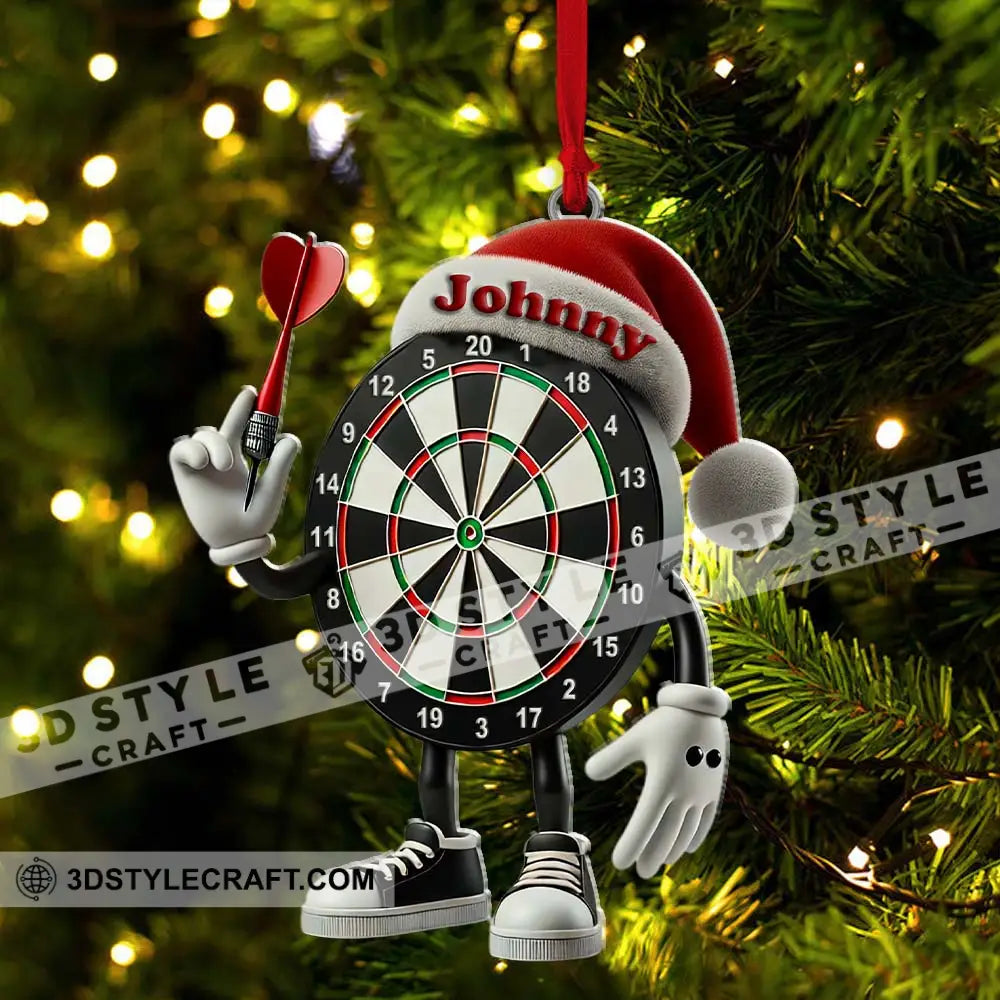 Darts Christmas Ornament Personalized