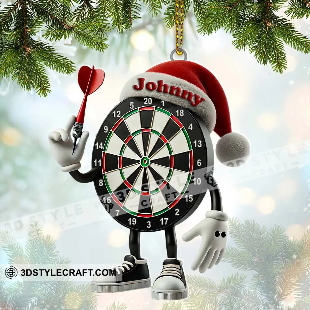 Darts Christmas Ornament Personalized