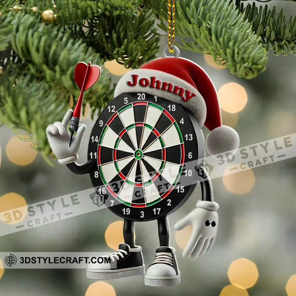 Darts Christmas Ornament Personalized