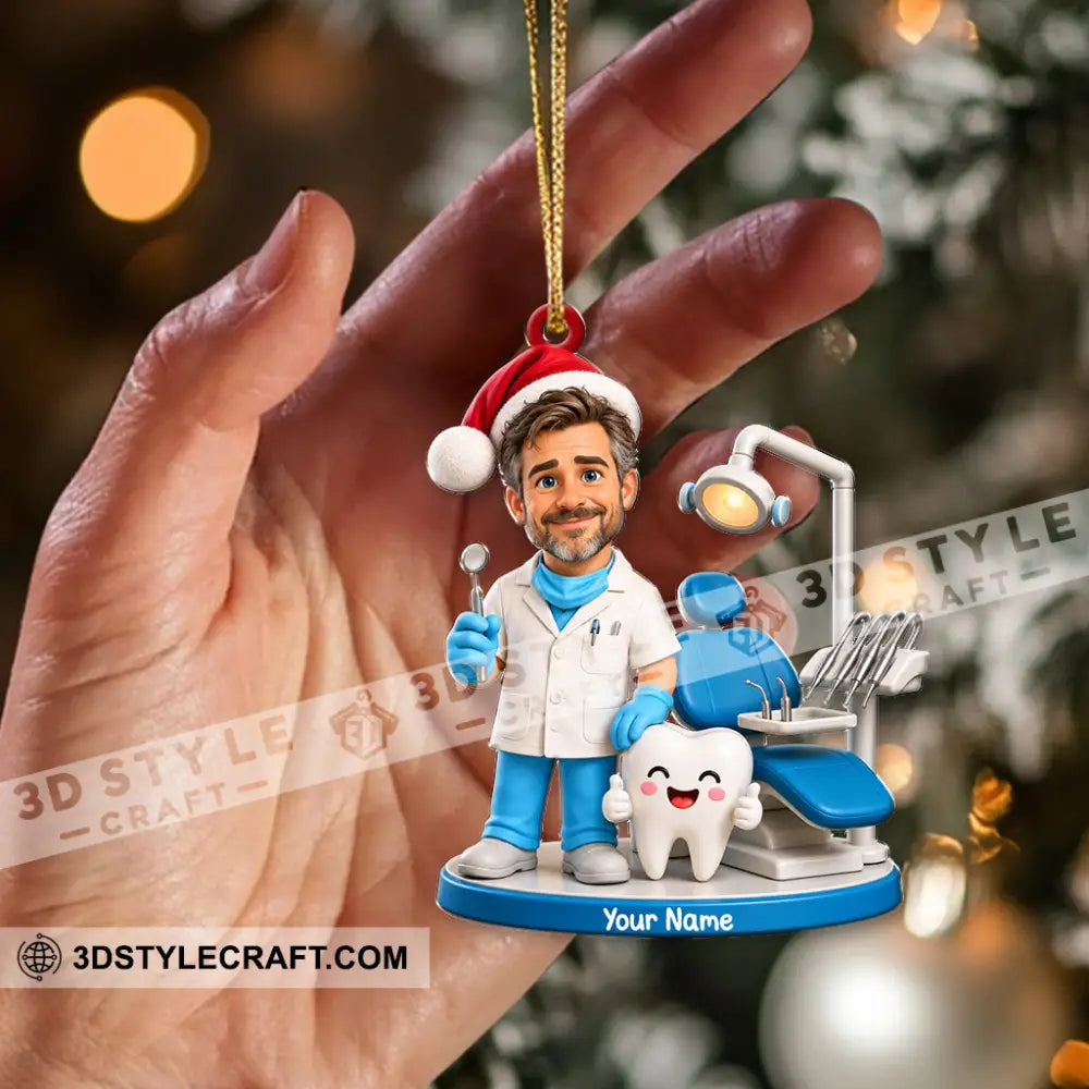 Dentist Home Decor Christmas Ornament Personalized Ornament - Ornament