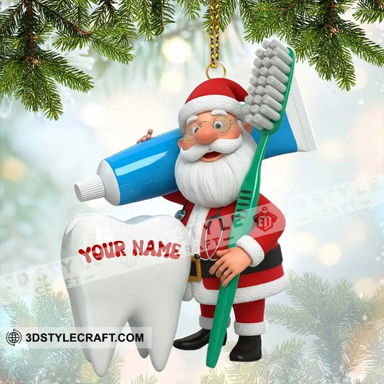Dentist Home Decor, Christmas Ornament, Personalized Ornament style option 3