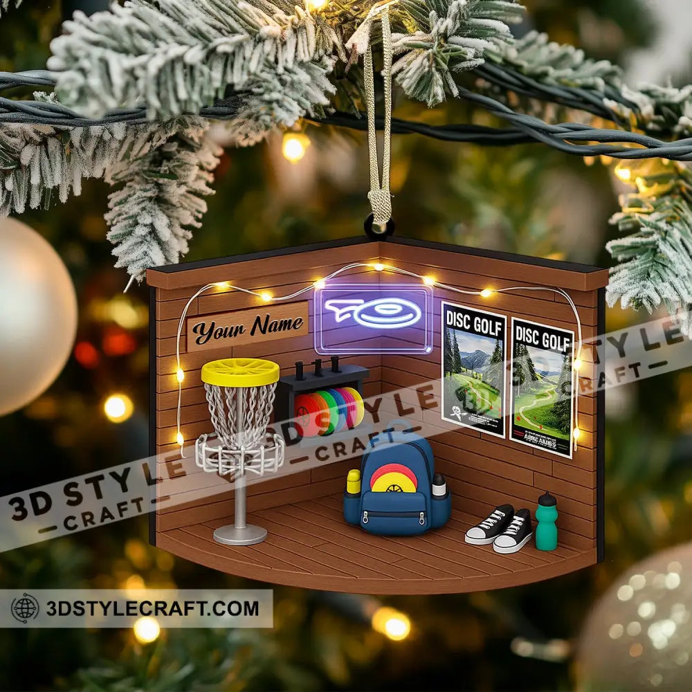 Disc Golf Corner Home Decor Christmas Ornament Personalized Ornament Ornament