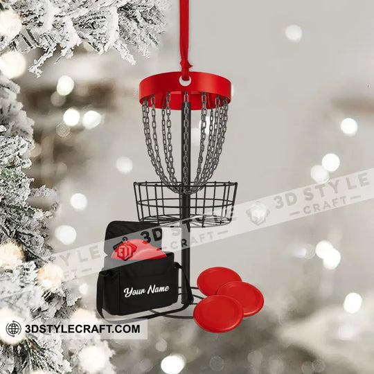 Disc Golf Home Decor, Christmas Ornament, Personalized Ornament style option 4