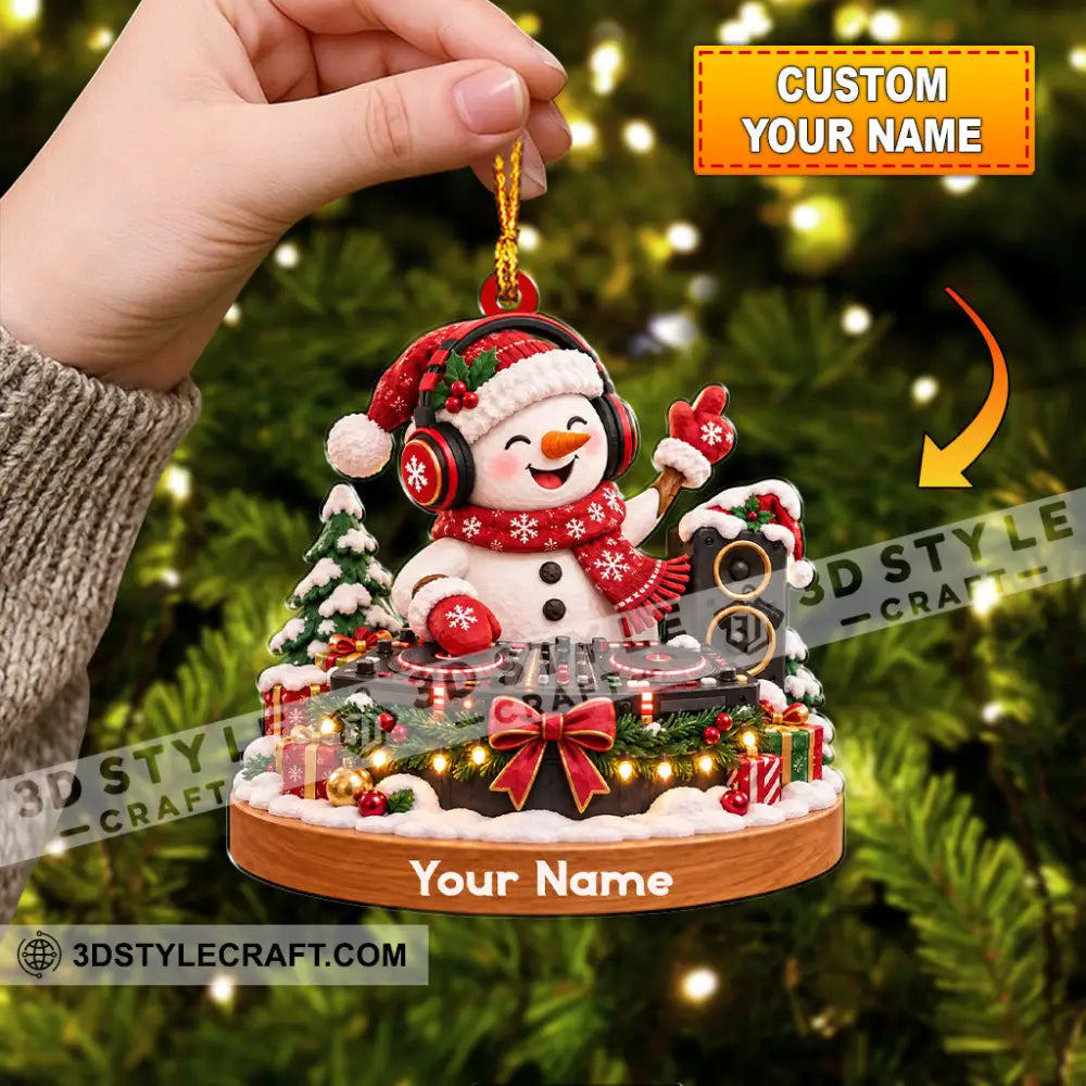 Disc Jockey Home Decor Christmas Ornament Personalized Ornament - Ornament