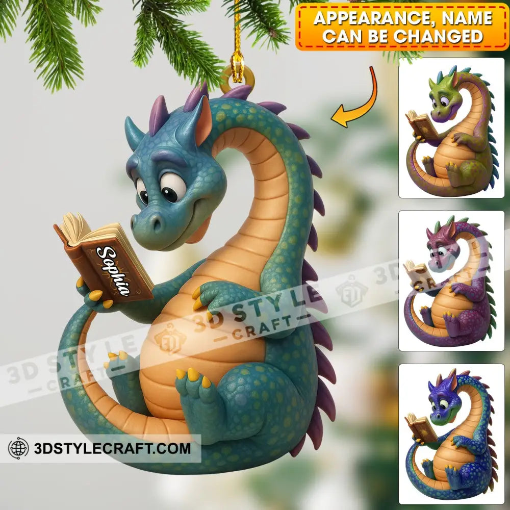 Dragon Home Decor Christmas Ornament Personalized Ornament 3.54’’ / 1 Ornament Ornament