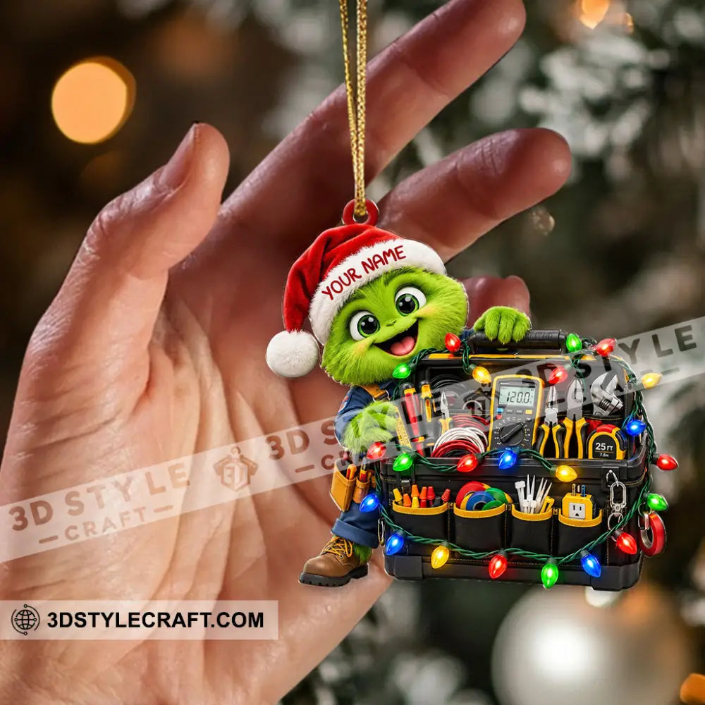 Electrician Home Decor Christmas Ornament Personalized Ornament - Ornament