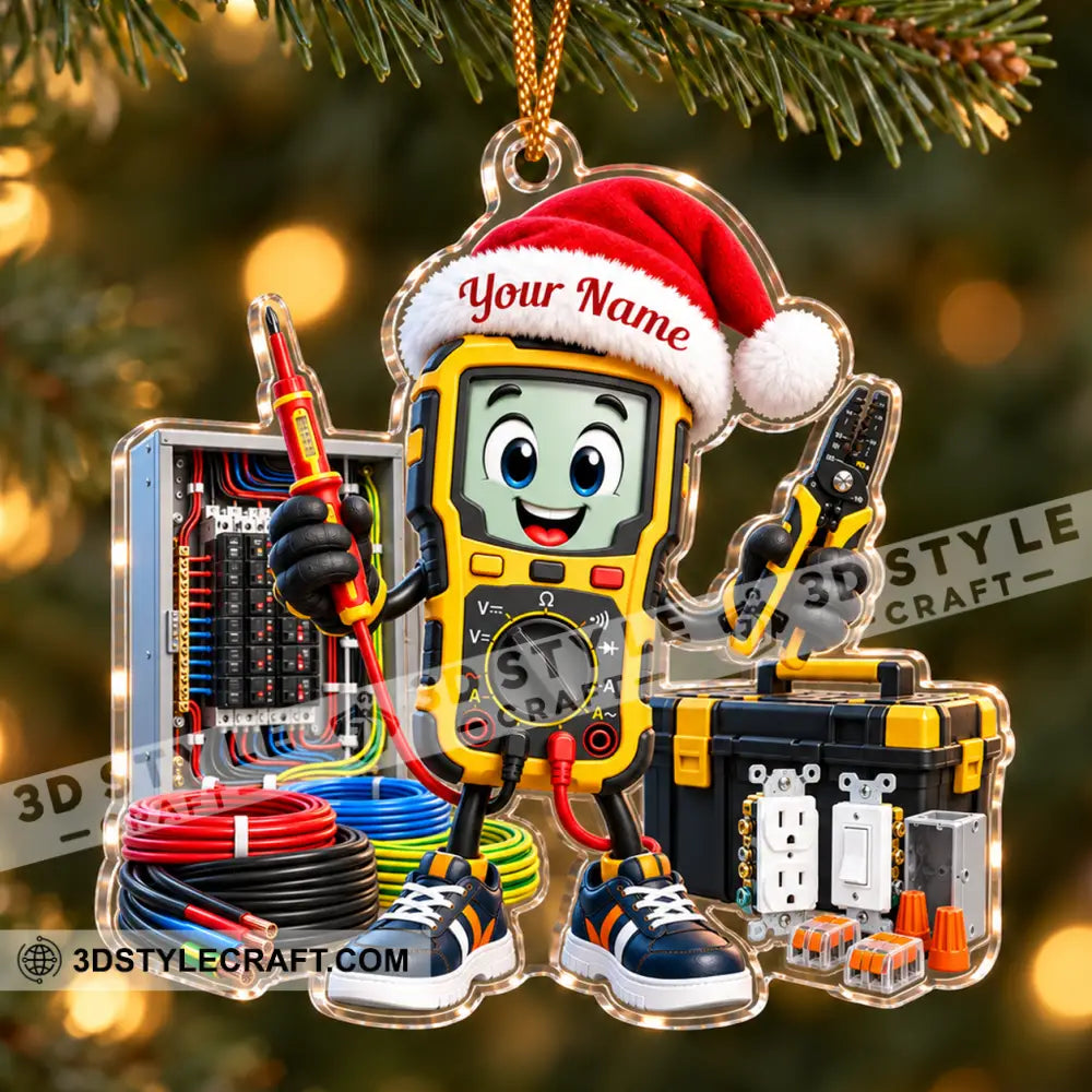 Electrician Home Decor Christmas Ornament Personalized Ornament - Ornament