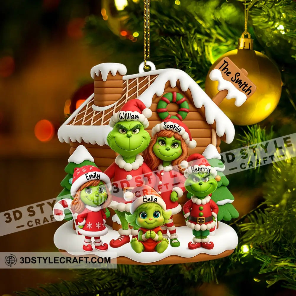 ELF Family Christmas Home Decor Christmas Ornament Personalized Ornament Ornament