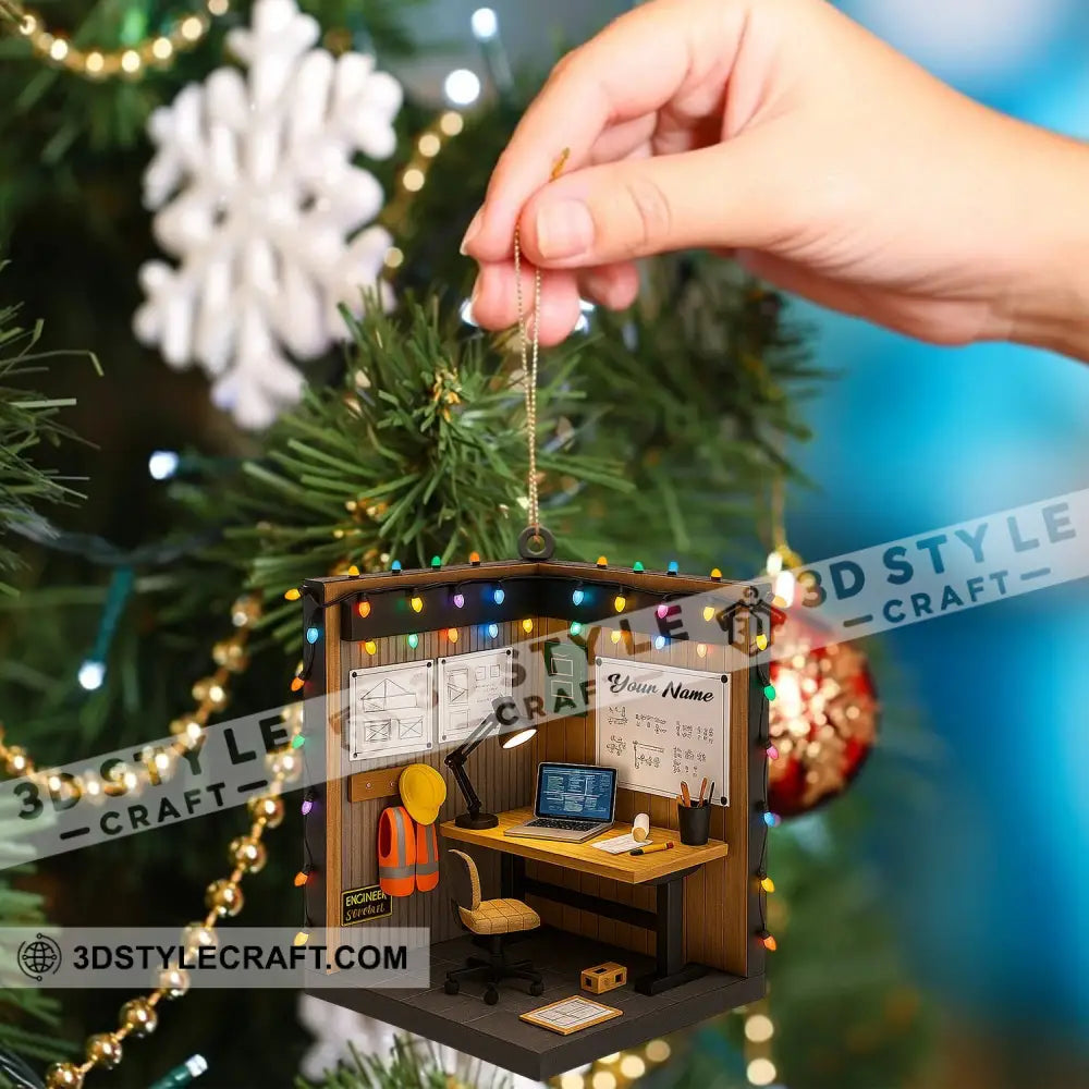 Engineer Corner Home Decor Christmas Ornament Personalized Ornament Ornament