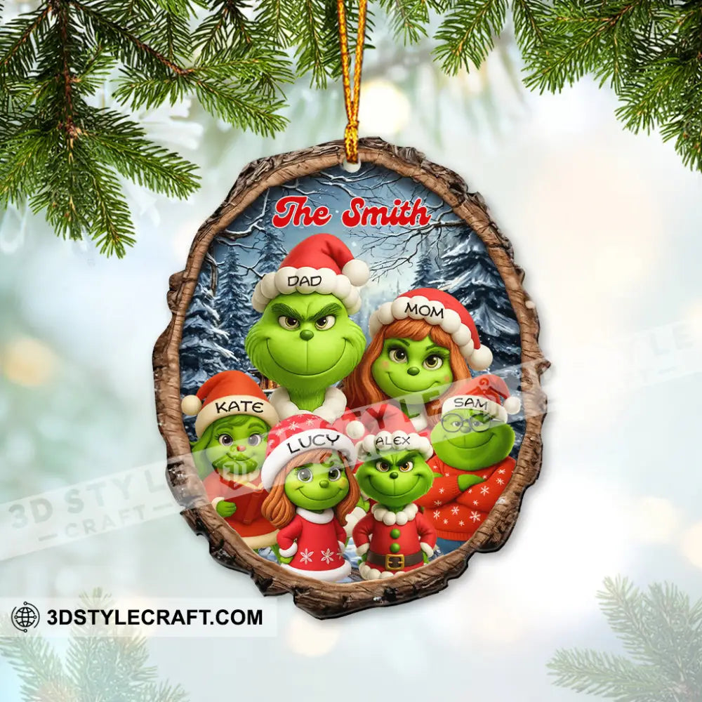 Family Christmas Home Decor Christmas Ornament Personalized Ornament 3.54’’ / 1 Ornament Ornament