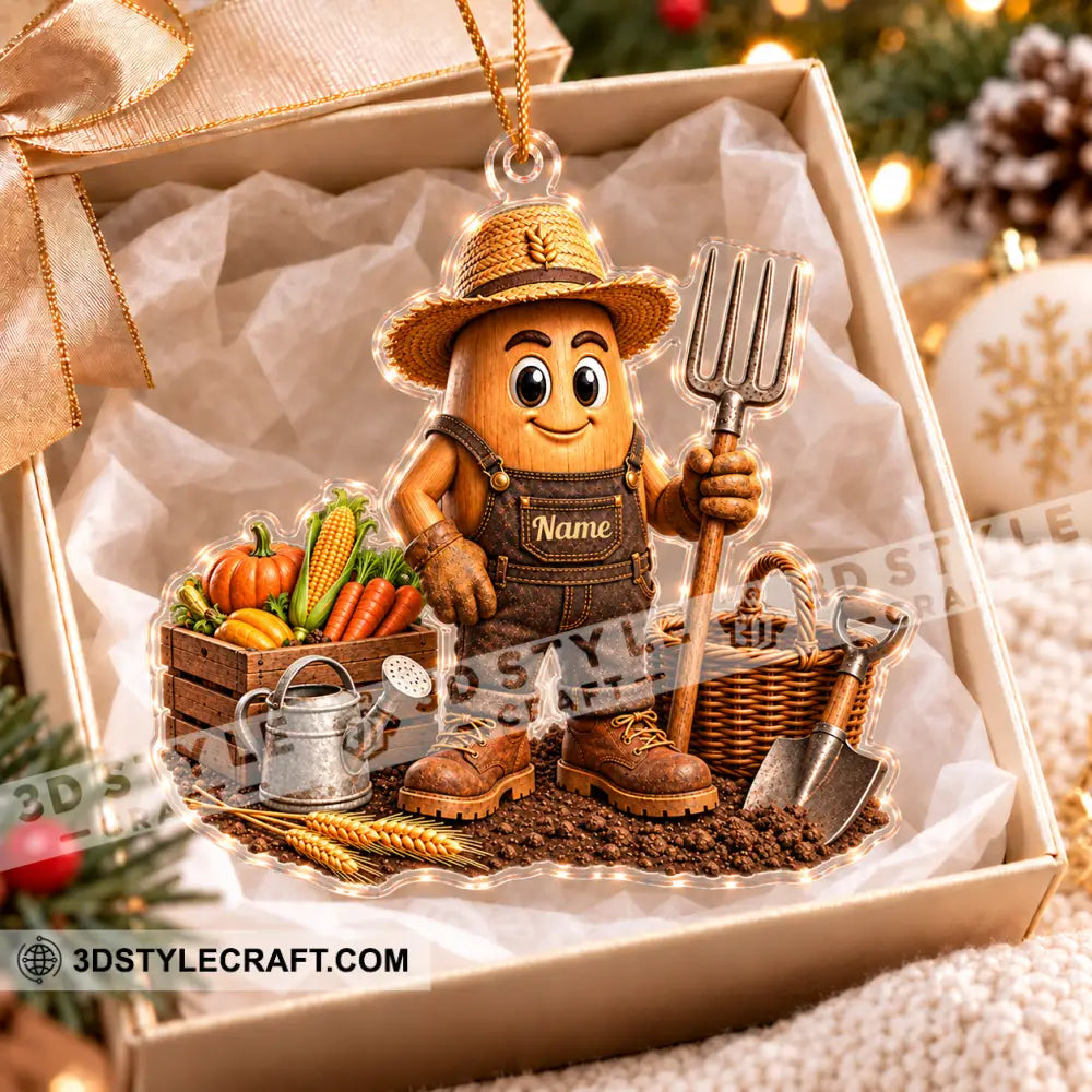 Farmer Home Decor Christmas Ornament Personalized Ornament - Ornament